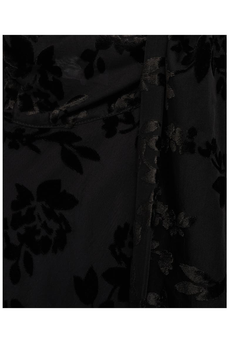 Floral Jacquard Minidress, Alternate, color, BLACK