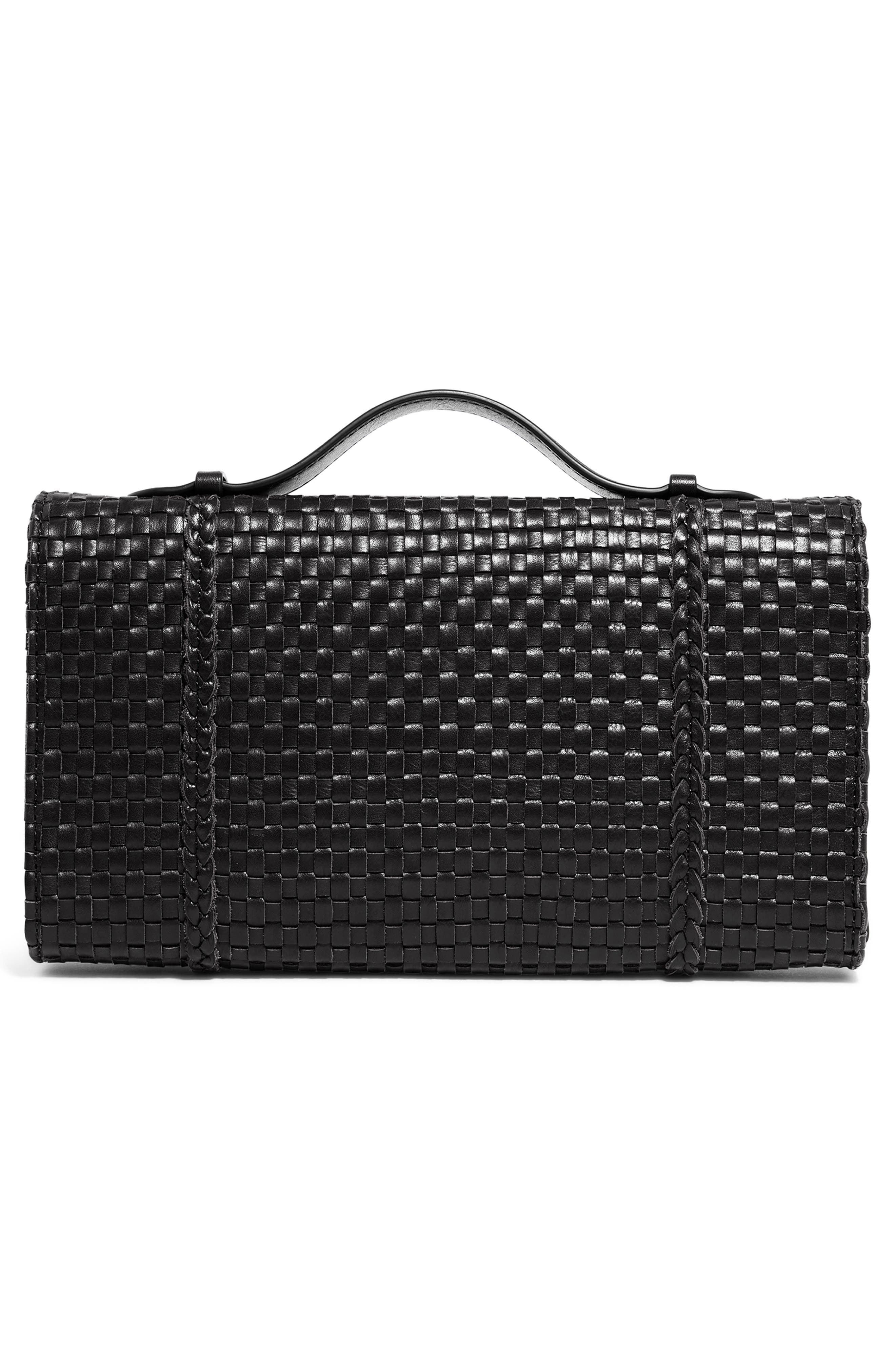 AIMEE Chelsea Woven Lether Convertible Clutch, Alternate, color, 