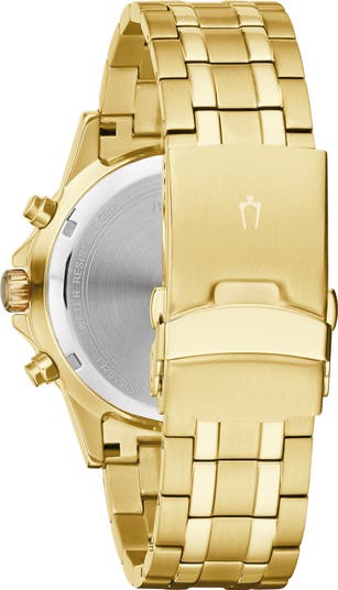 Multifunction Chronograph Quartz Bracelet Watch, 42mm