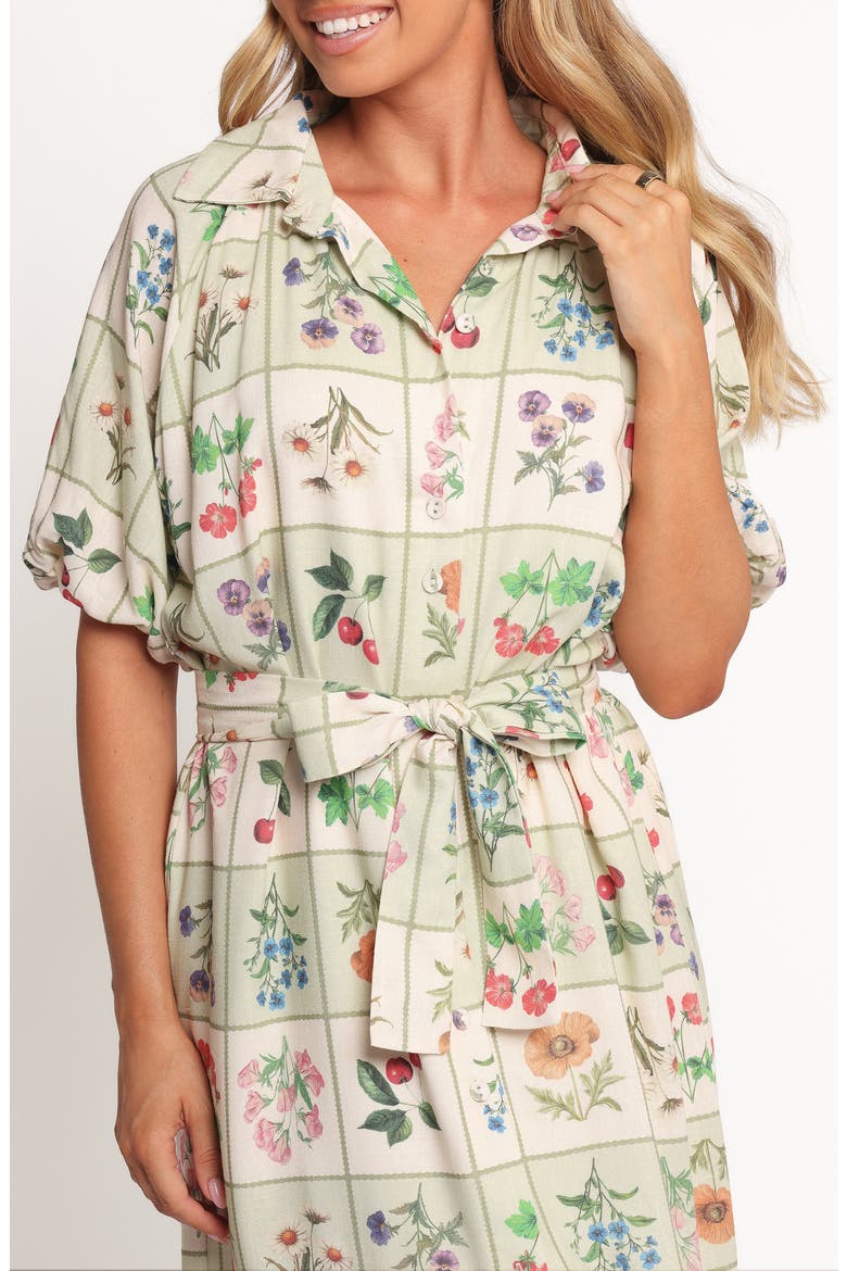 James Print Tie Waist Maxi Dress, Alternate, color, FLOWER MARKET