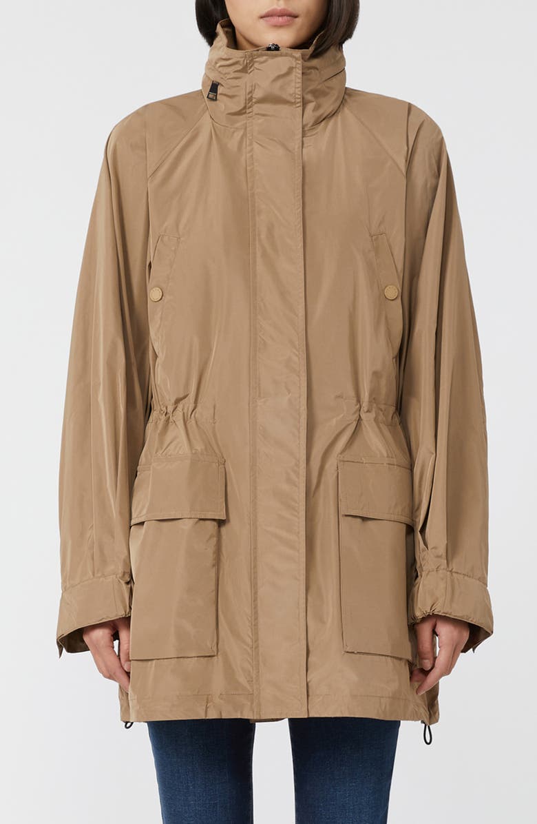 Weekend Max Mara Arley Taffeta Windbreaker Jacket, Main, color, Marron Glace