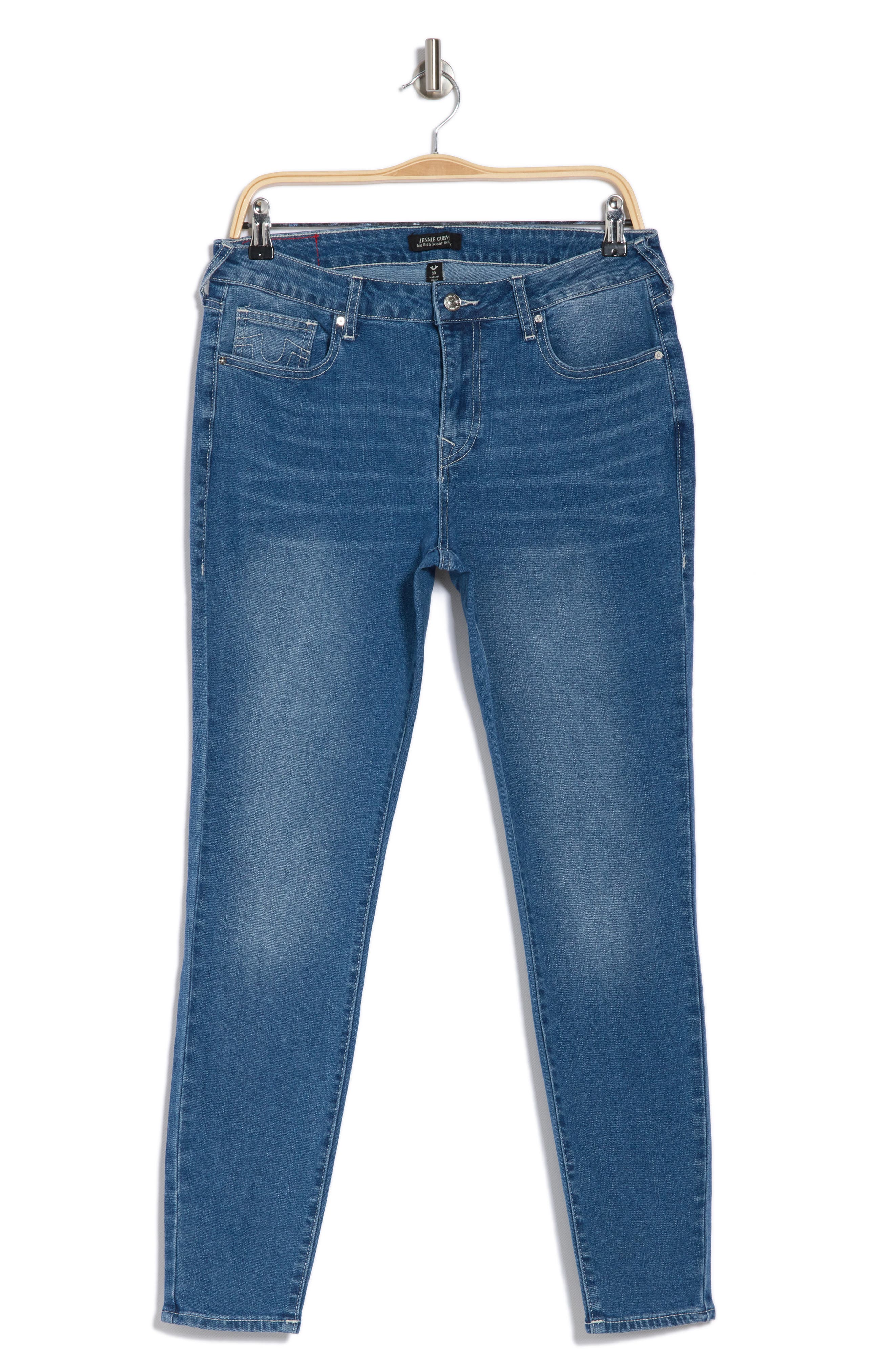 True Religion Jennie Mid Rise Super Skinny Jeans (Women) | Nordstromrack