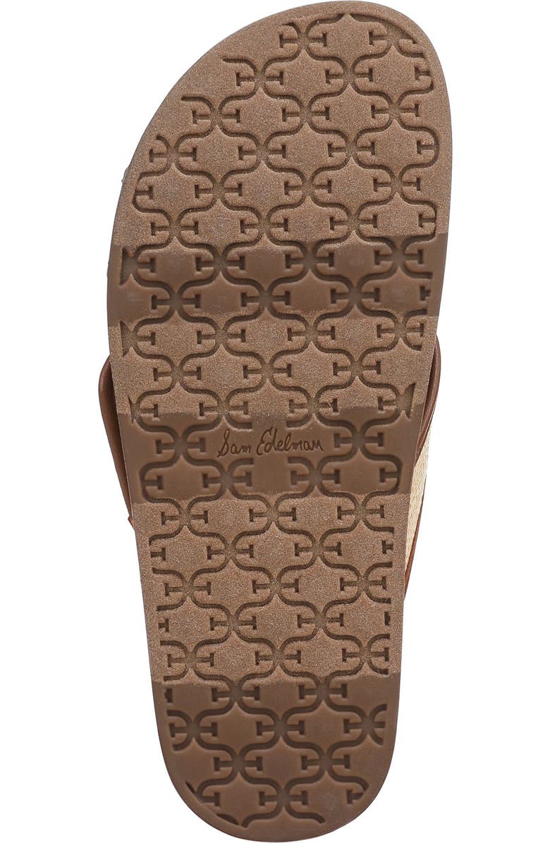 Sam Edelman Darla Slide Sandal, Alternate, color, Bleached Beechwood/ Cognac