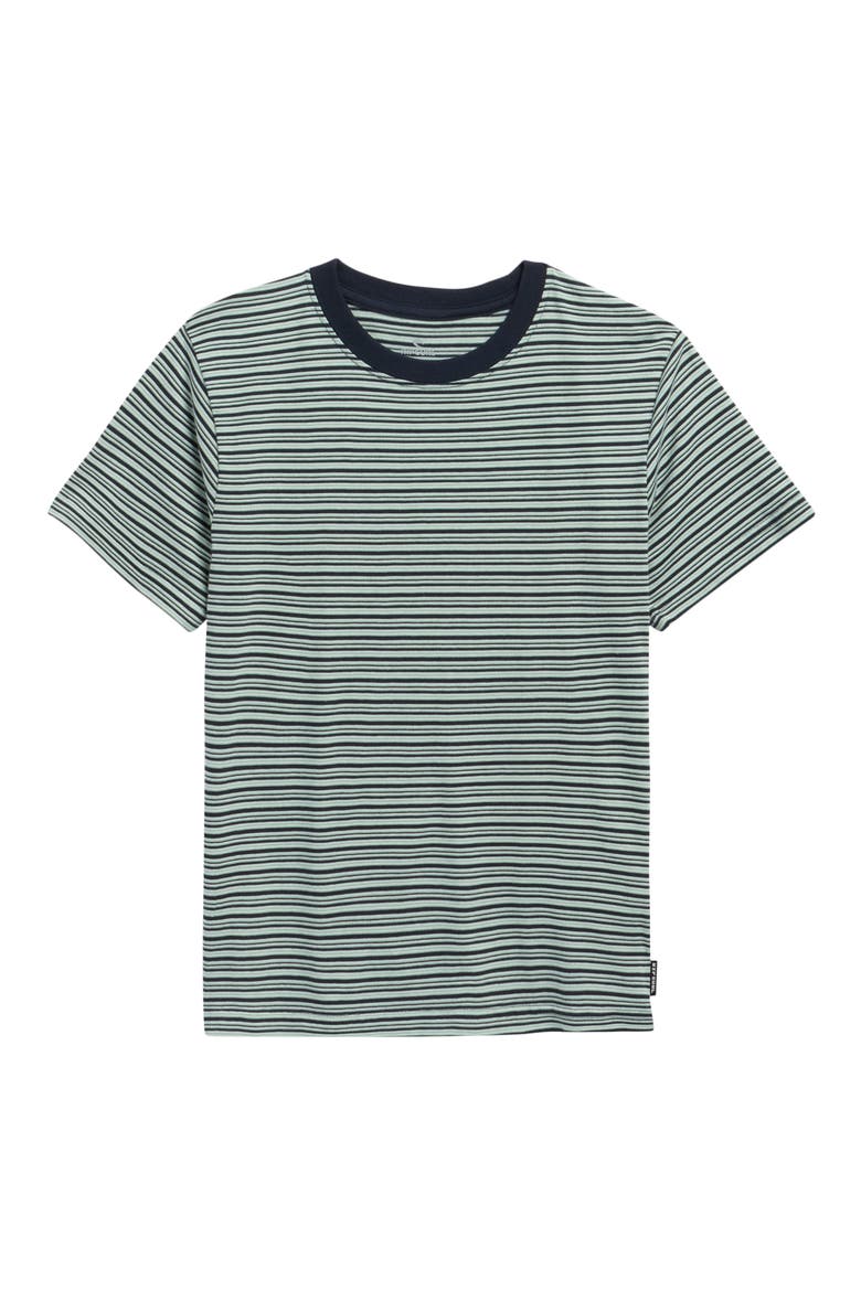 Kids' Schuyler Stripe T-Shirt, Main, color, DARK NAVY
