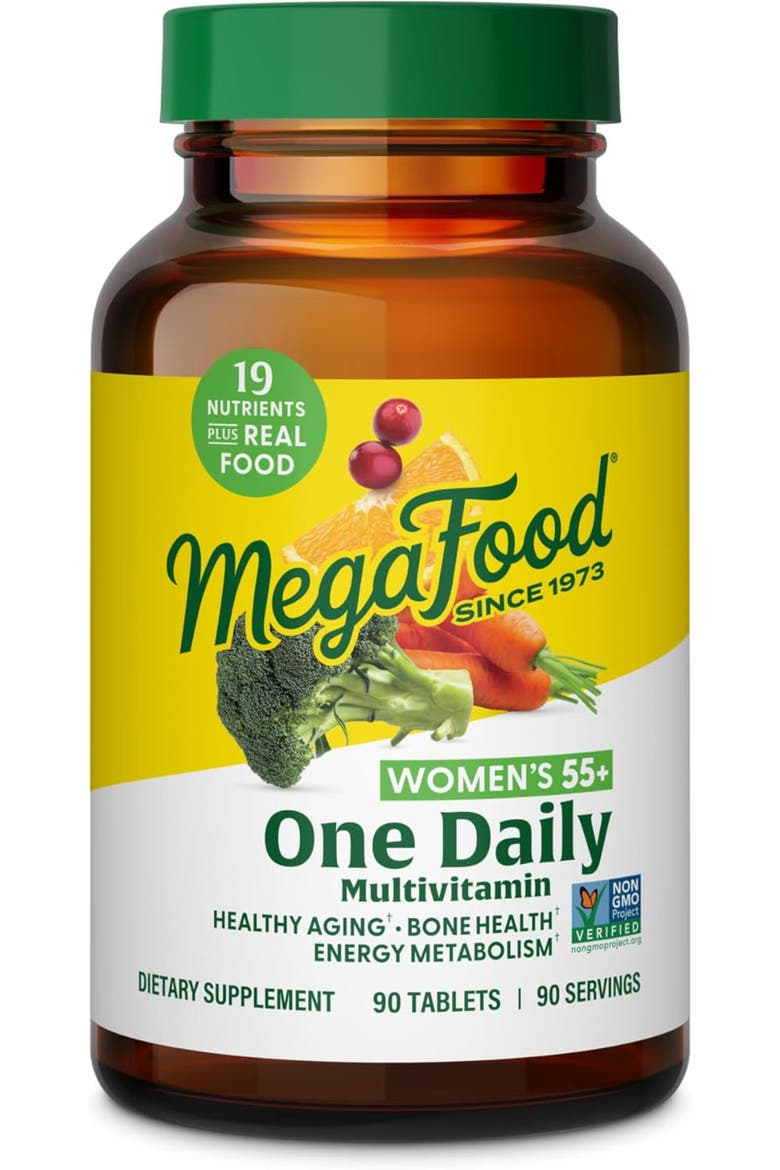 One Daily Multivitamin for Women 55+ with Methylated B12, Healthy Aging, Vegetarian, 90 Tablets, Main, color, None