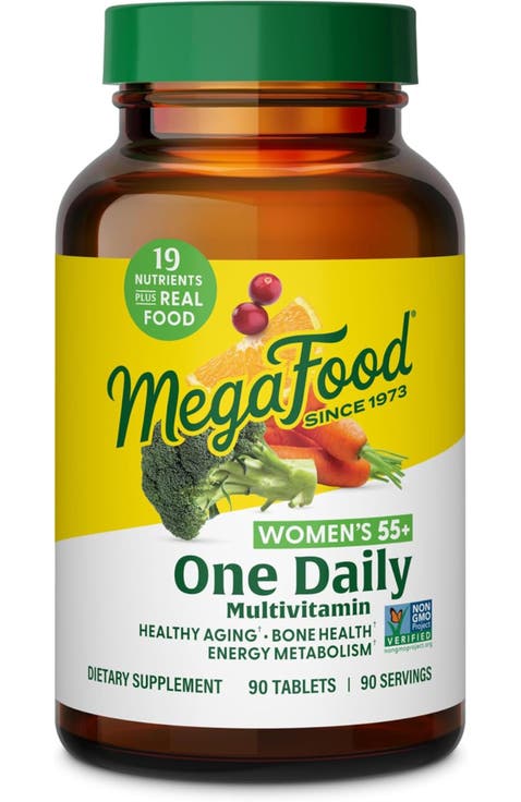 One Daily Multivitamin for Women 55+ with Methylated B12, Healthy Aging, Vegetarian, 90 Tablets