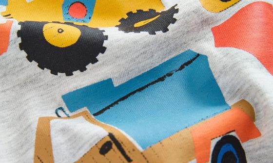 Детский комплект NEXT футболка оверсайз с принтом и шорты — фото 8