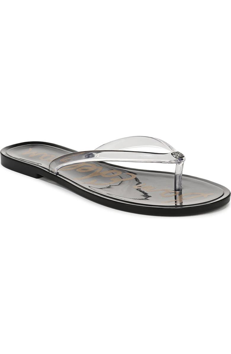 Sam Edelman Dean Flip Flop, Main, color, Clear