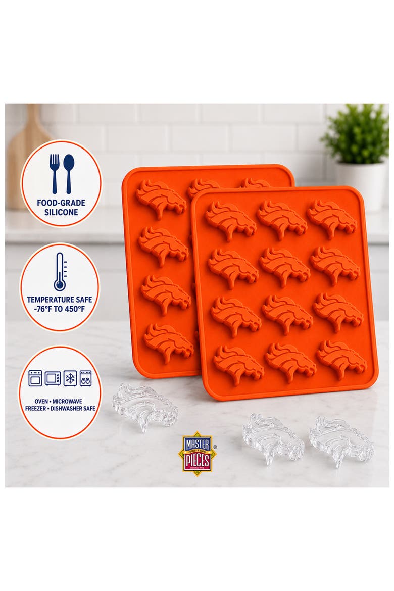 Denver Broncos Ice Cube Tray, Alternate, color, Orange