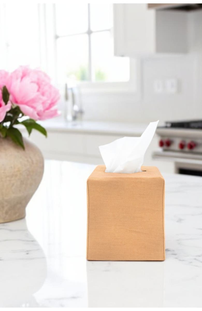 Pillowpia James Tissue Box Cover, Alternate, color, Fawn