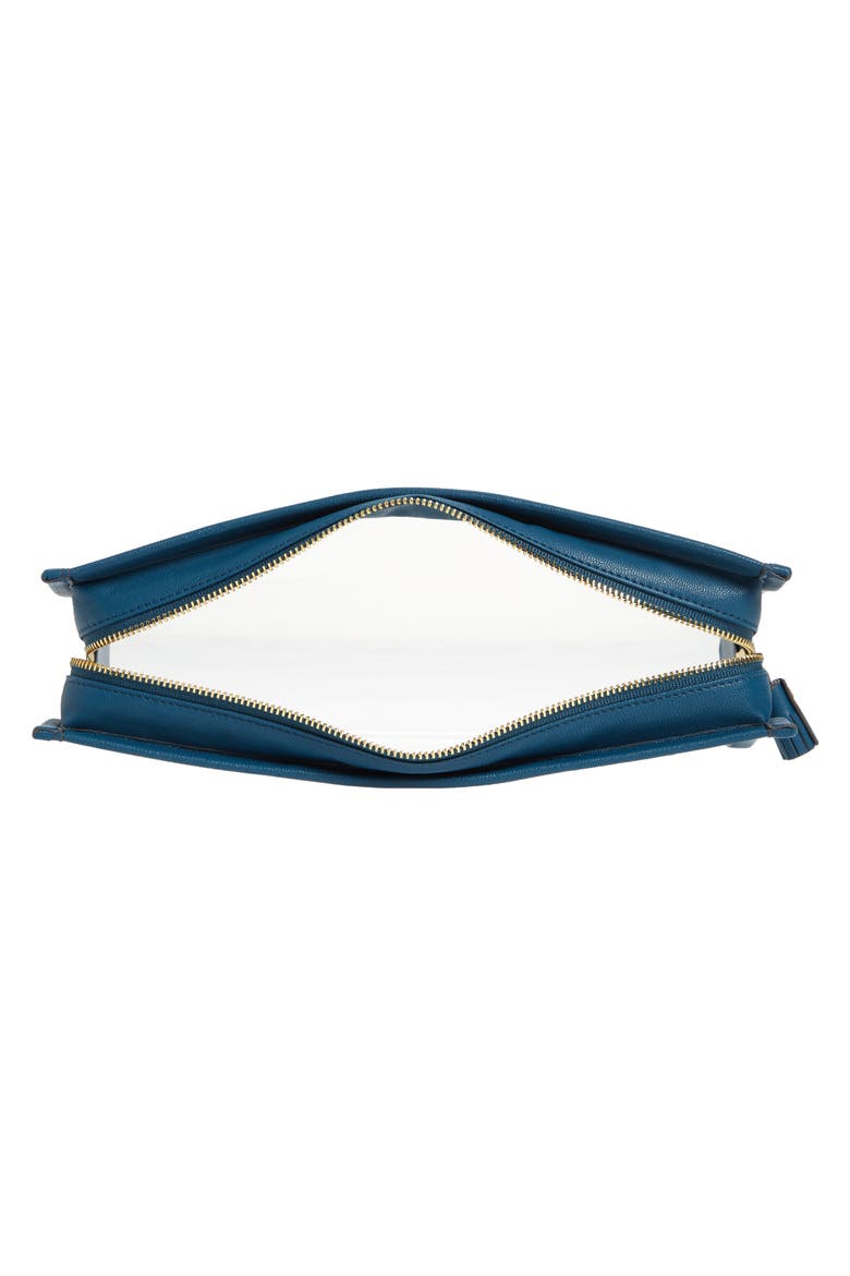 Wash Cosmetics Pouch, Alternate, color, CLEAR/ LIGHT PETROL