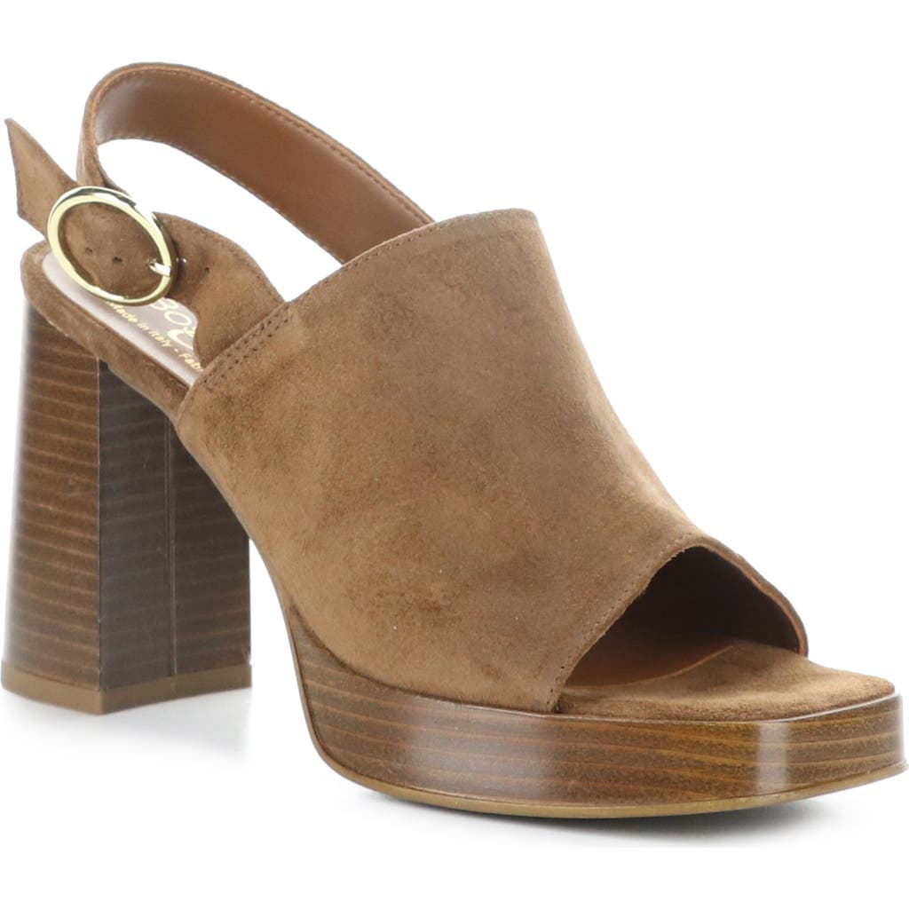 Bos. & Co. Farin Slingback Platform Sandal In Earth