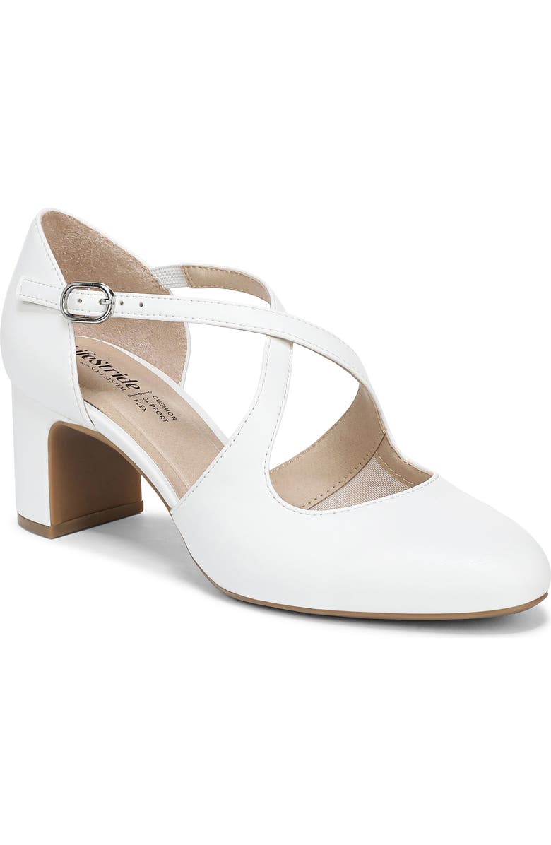 LifeStride Tracy Pump, Main, color, Bright White