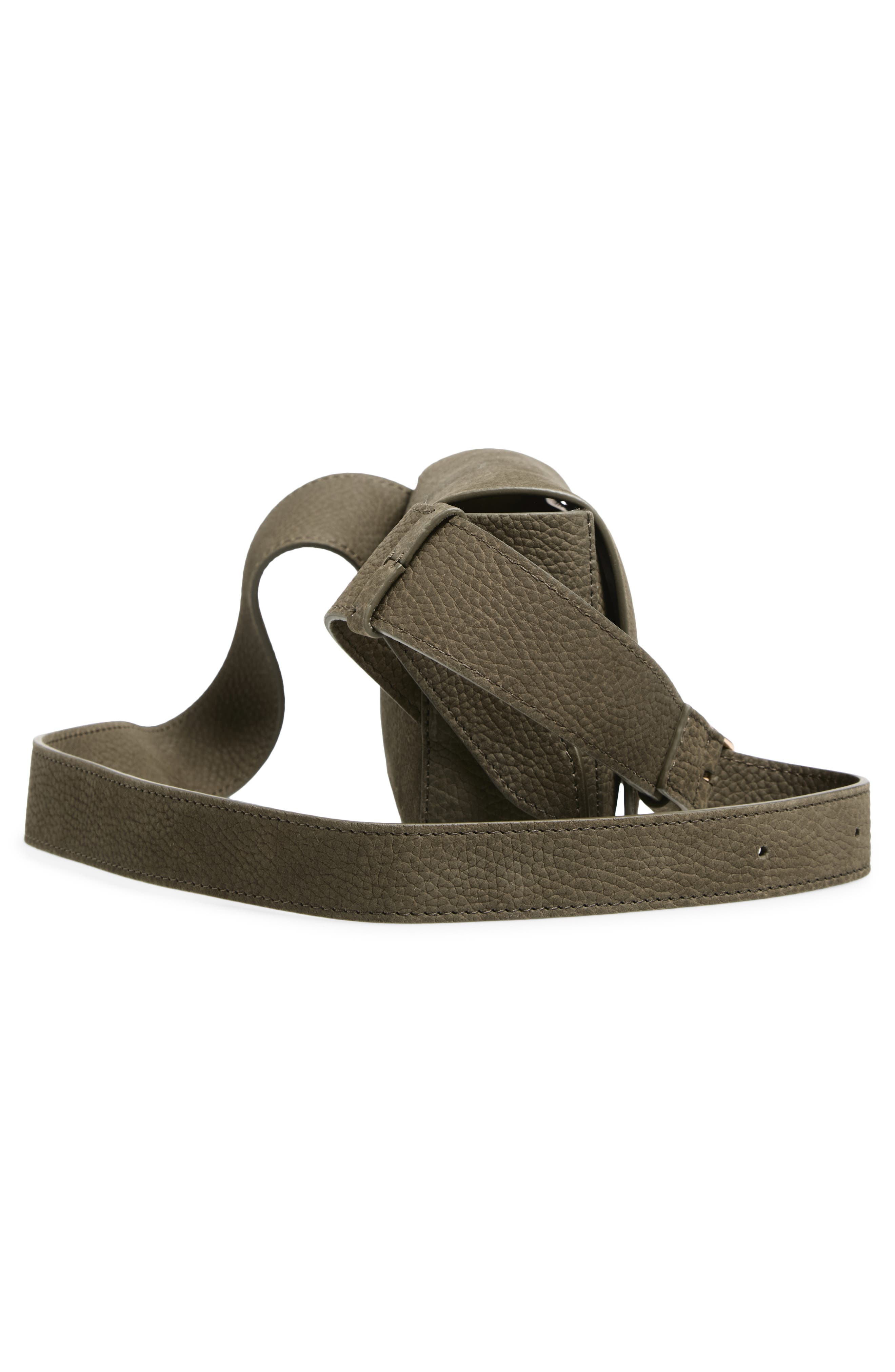 Mansur Gavriel Box Sling Leather Crossbody Bag, Alternate, color, Algae