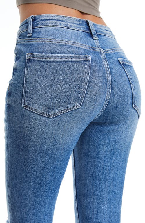 Bayeas Ripped High Waist Ankle Skinny Jeans