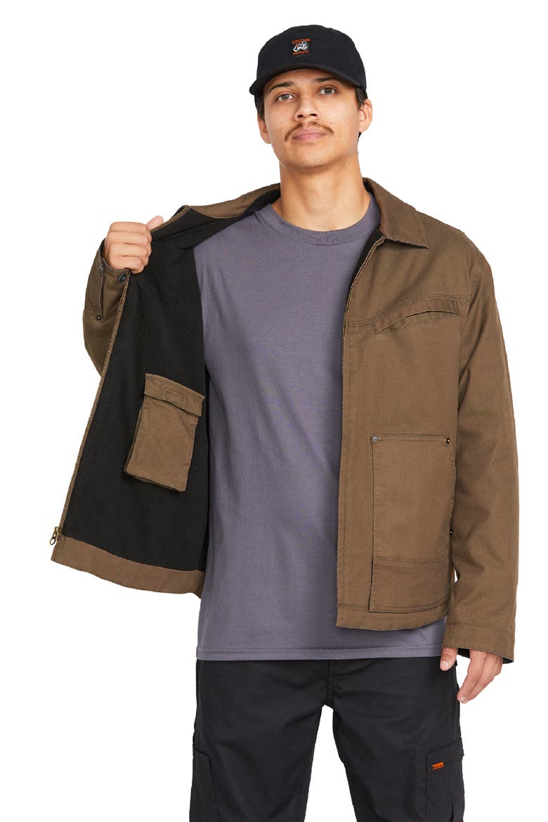 Workwear Heavy Zip Jacket, Alternate, color, WREN
