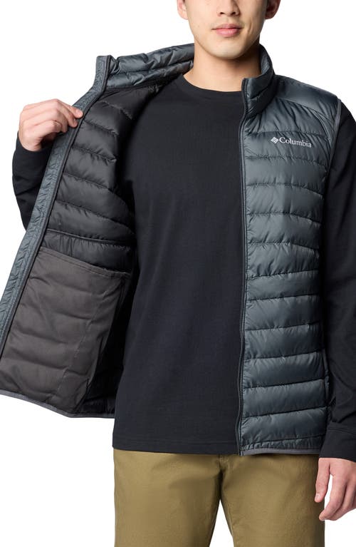 Columbia Foster Falls Water Repellent Puffer Vest In Blue