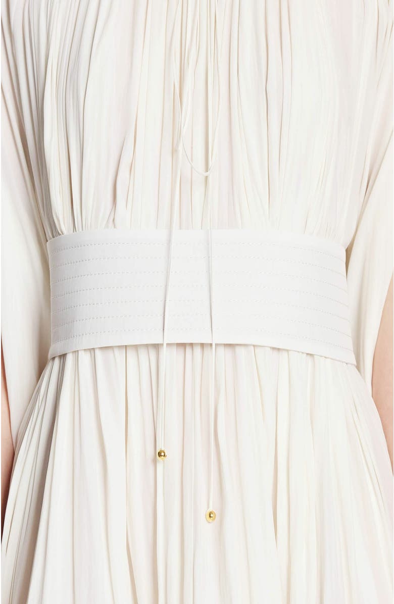 Lanvin Short Charmeuse Dress, Alternate, color, Off White