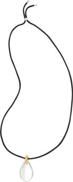 Tory Burch Large Pierced Pendant Necklace