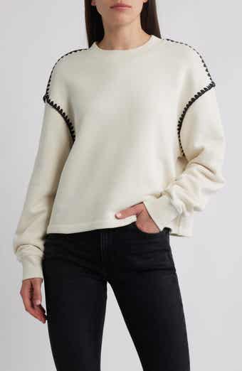 rag & bone Blanket Stitch Terry Sweatshirt