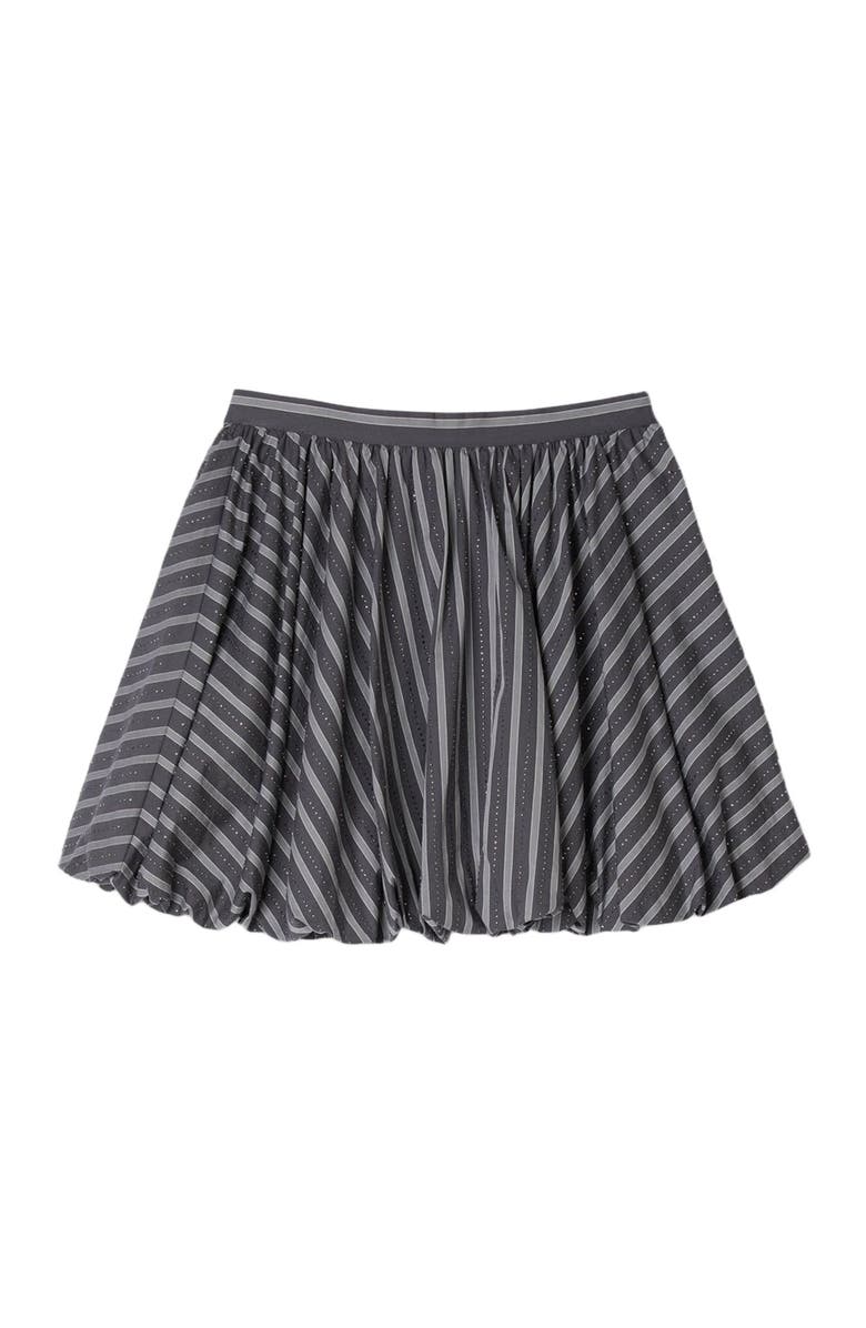 SANDRO Striped rhinestone bubble skirt, Alternate, color, Grey