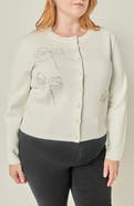 English Factory Embellished Bow Cardigan