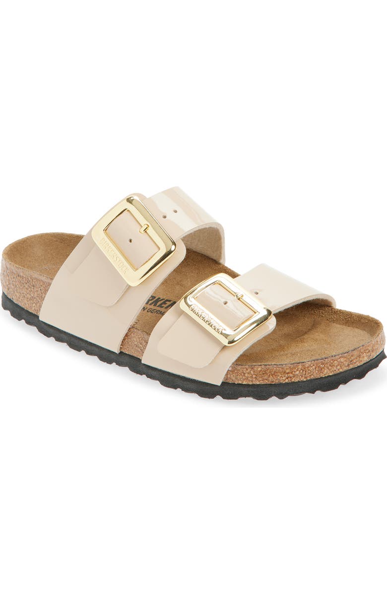 Birkenstock Sydney Luxe Slide Sandal, Main, color, Sand