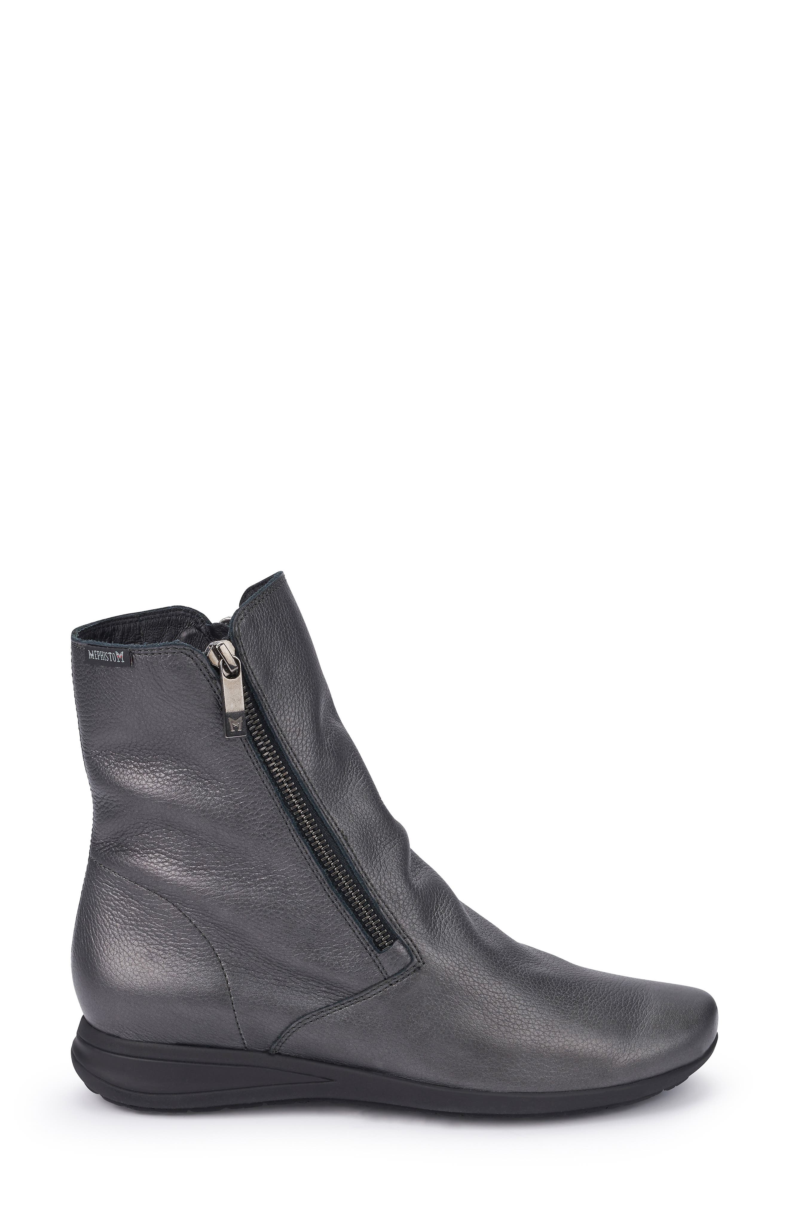 Nessia Bootie, Alternate, color, GRAPHITE LEATHER