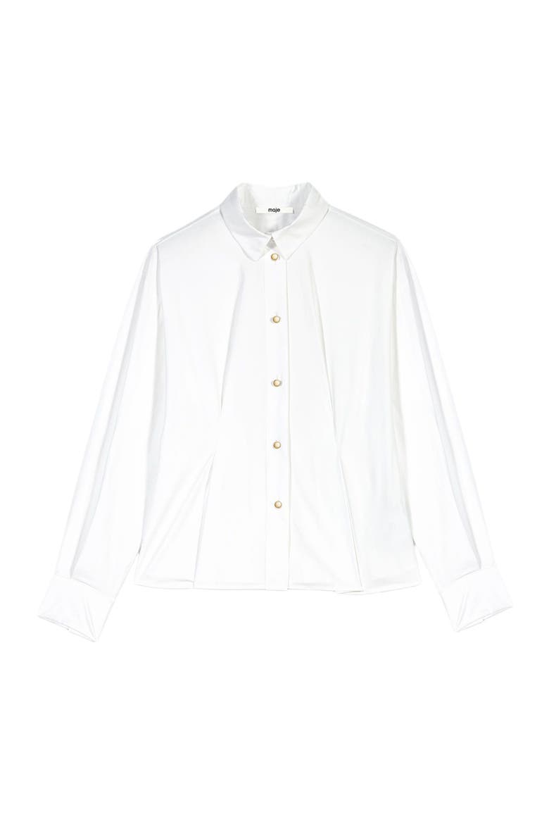 Shirt with lace-up back, Alternate, color, White