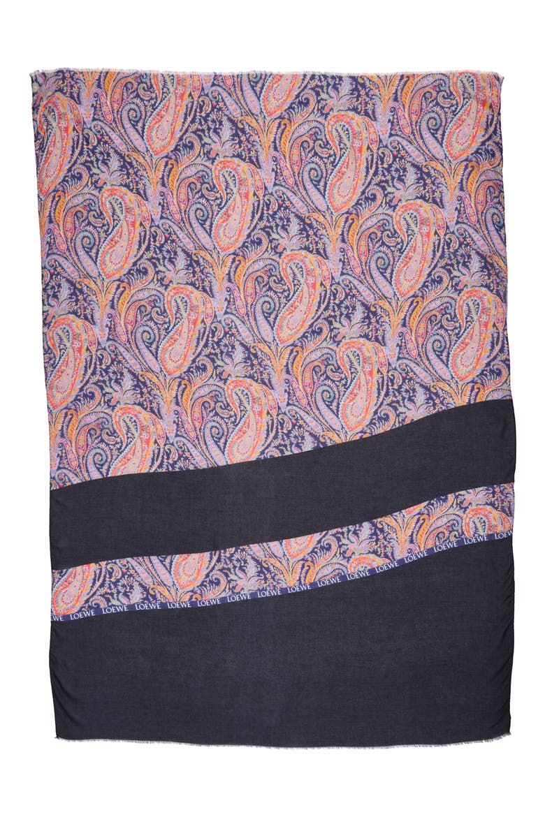 Liberty Stripe Paisley Scarf, Alternate, color, MULTICOLOR
