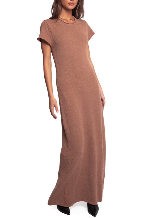 Lowell Short Sleeve Knit Maxi Sweater Dress