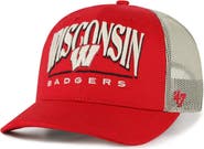 '47 Men's '47 Red Wisconsin Badgers Arid Adjustable Trucker Hat