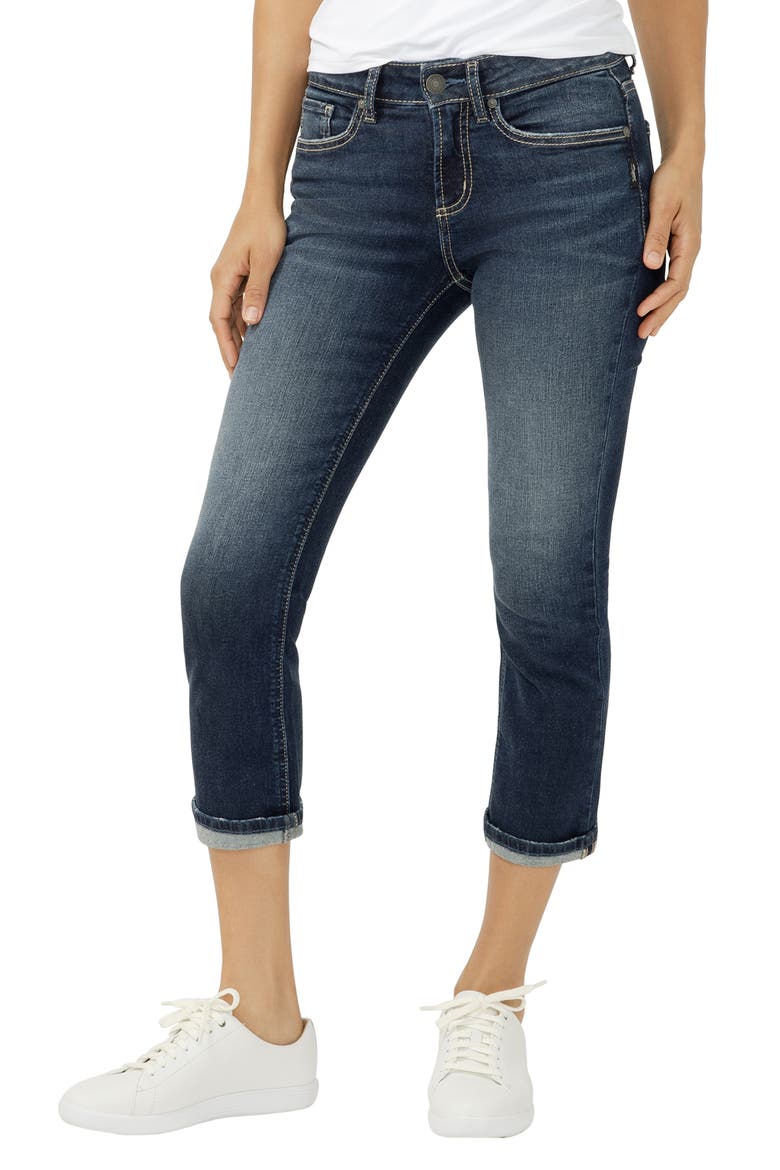 Suki Curvy Mid Rise Capri Jeans, Main, color, FLORIDA