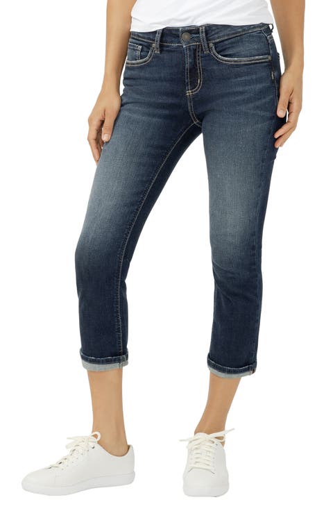 Suki Curvy Mid Rise Capri Jeans (Florida)