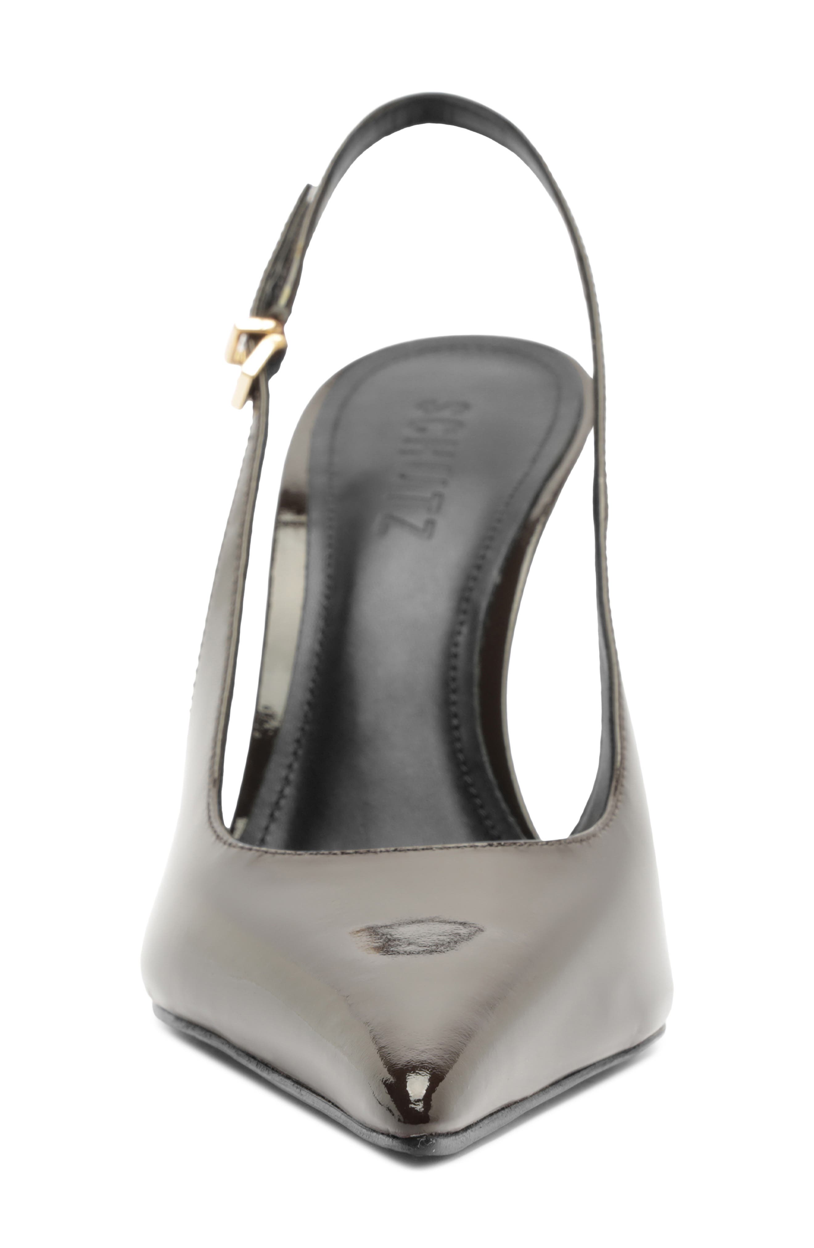 Liora Slingback Pointed Toe Pump, Alternate, color, DARK BROWN