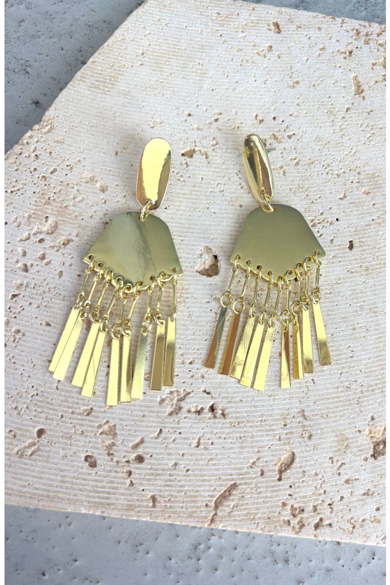 Statement Drop Earrings, Alternate, color, GOLD