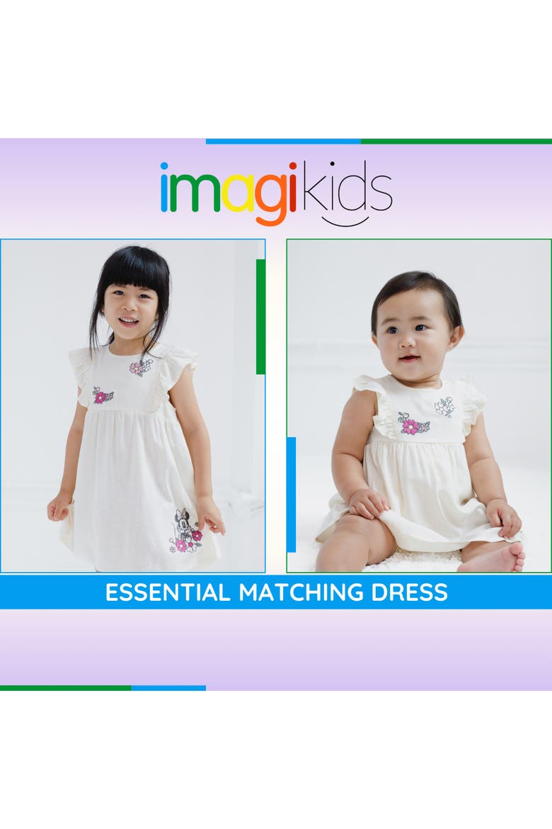 Minnie Mouse Sleeveless Dress, Alternate, color, Ivory Minnie Mouse