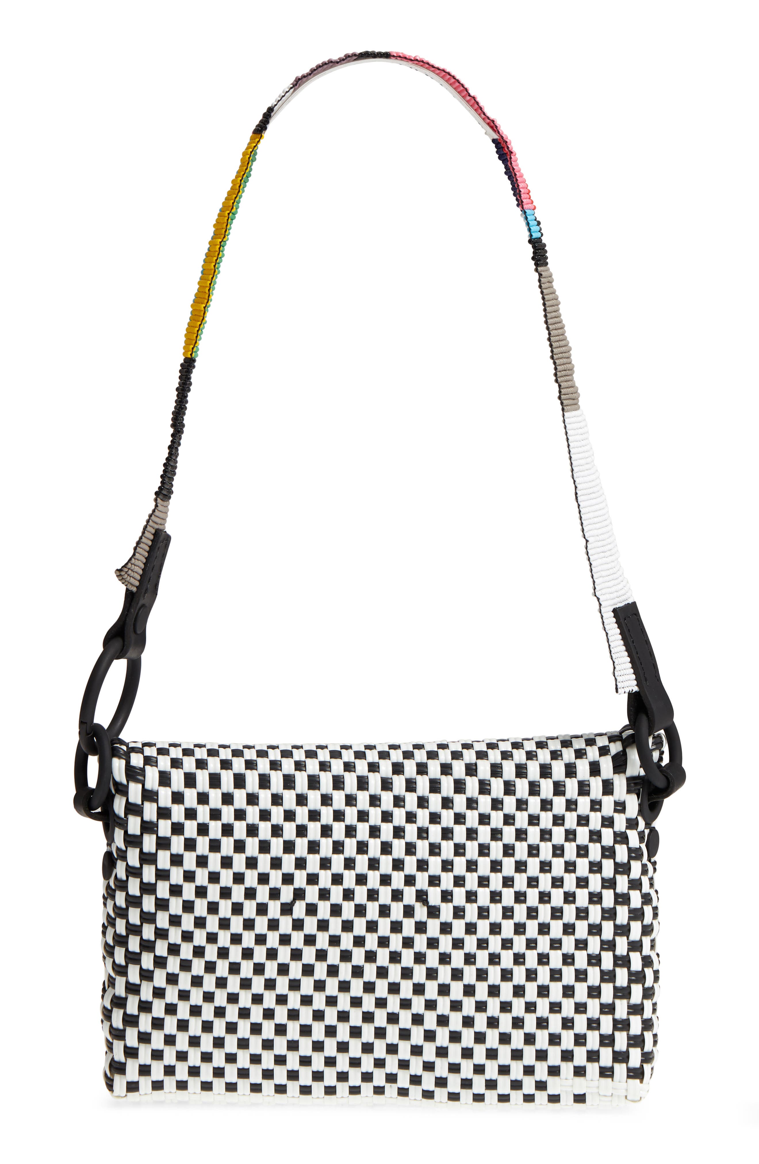 Truss Embellished Baguette Clutch, Alternate, color, 