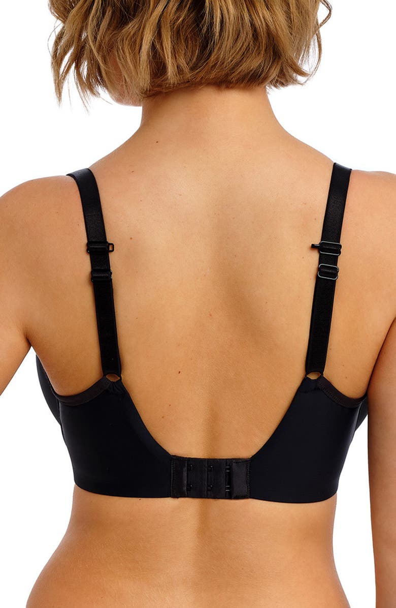 Freya Essentially Smooth Underwire Balconette Bra, Alternate, color, Black