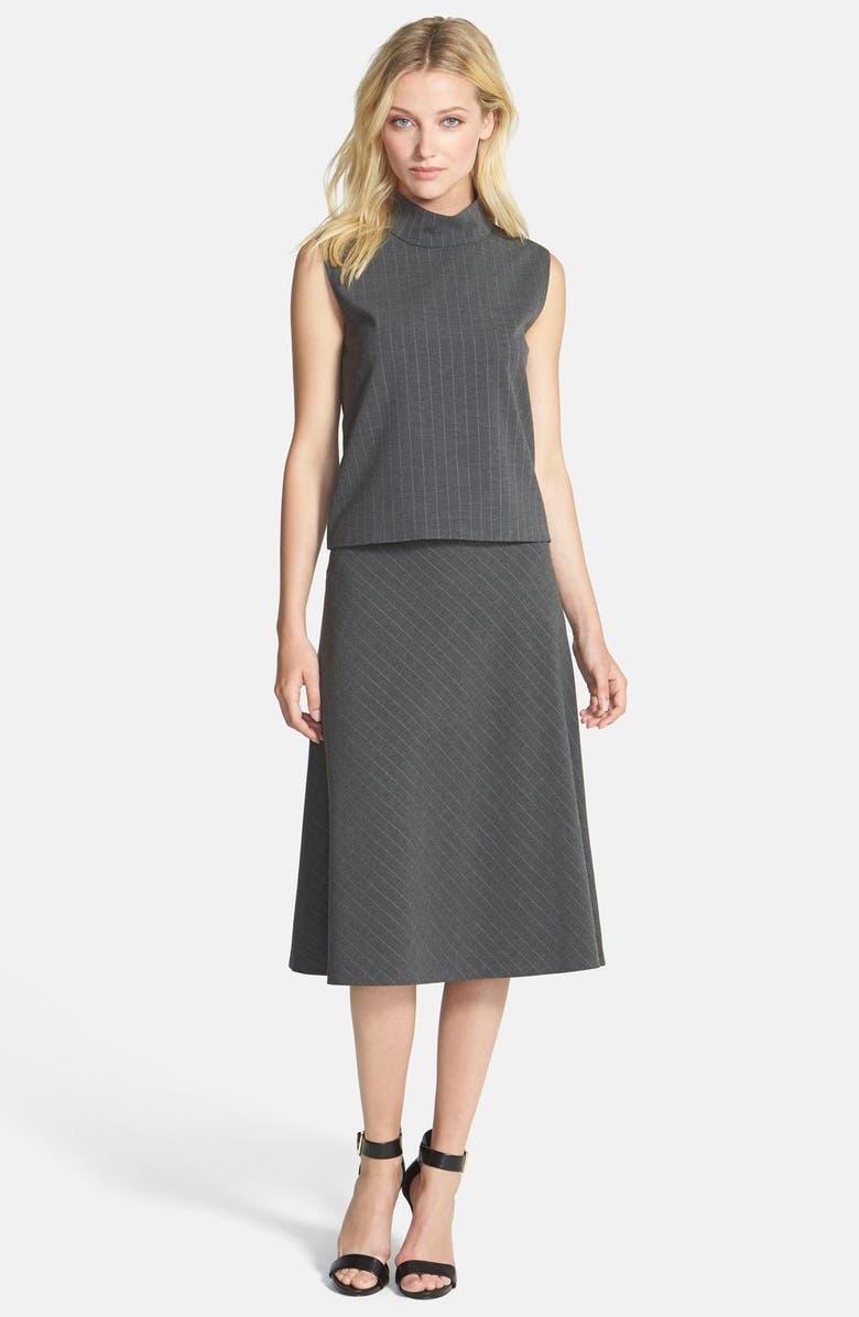 Vince Camuto Side Zip Bias Cut Flare Skirt, Alternate, color, 