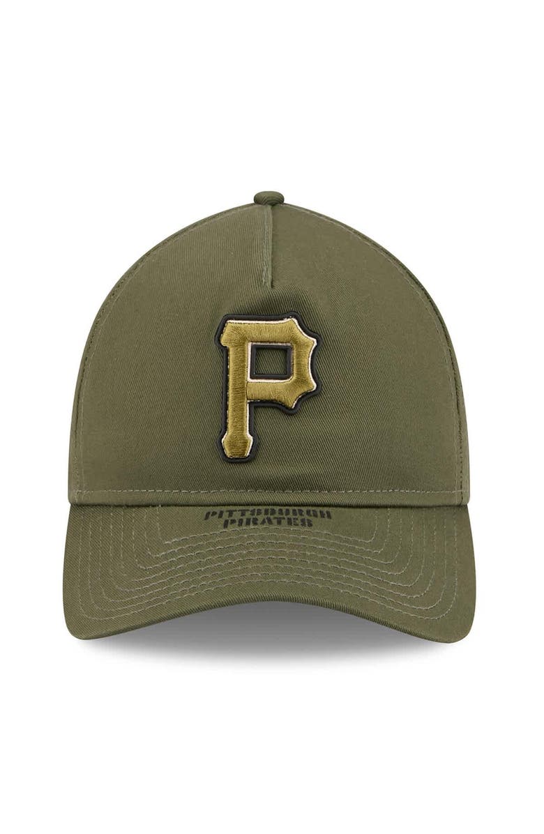 New Era Men's New Era Olive Pittsburgh Pirates 2026 Armed Forces Day 9TWENTY Adjustable Hat, Alternate, color, Olive