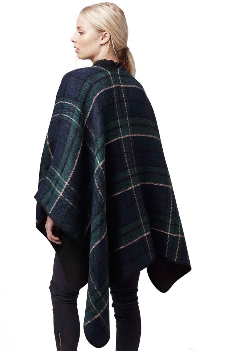 Topshop Reversible Cape, Alternate, color, 