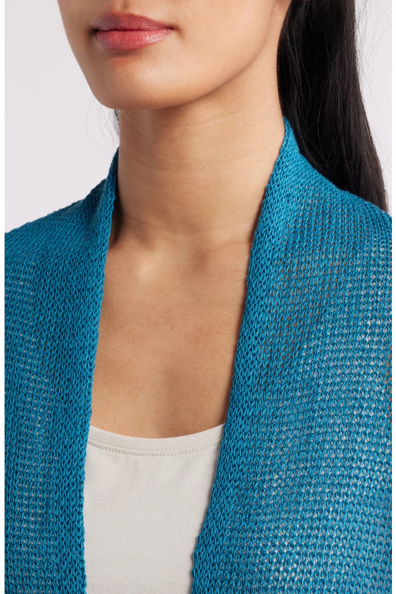 Organic Linen & Organic Cotton Cardigan, Alternate, color, DRAGONFLY
