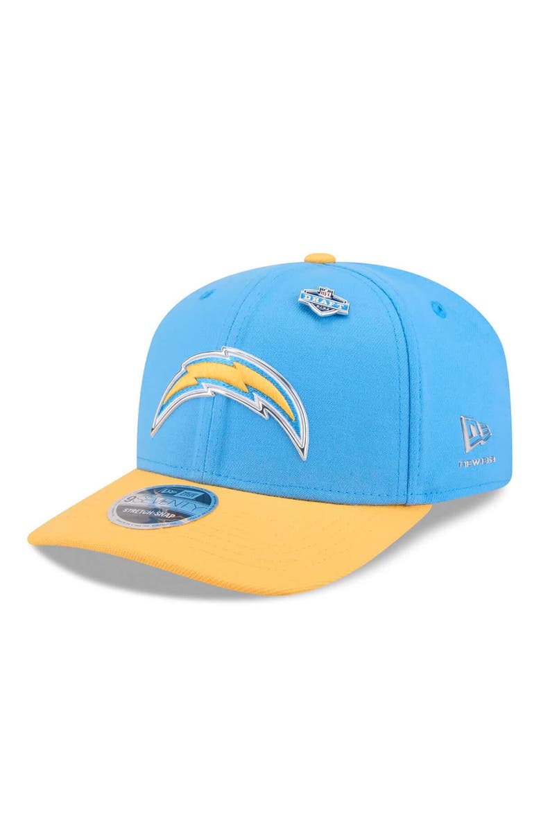 New Era Men's New Era  Powder Blue/Gold Los Angeles Chargers 2026 NFL Draft 9SEVENTY Adjustable Hat, Main, color, Powder Blue