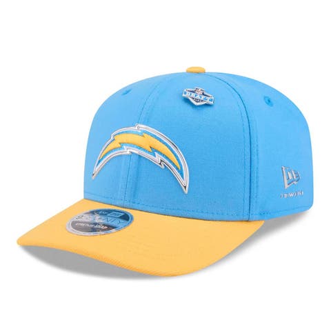Men's New Era  Powder Blue/Gold Los Angeles Chargers 2026 NFL Draft 9SEVENTY Adjustable Hat