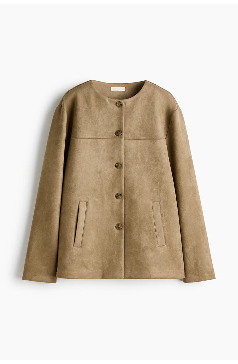 H&M Napped Jacket, Main, color, Beige