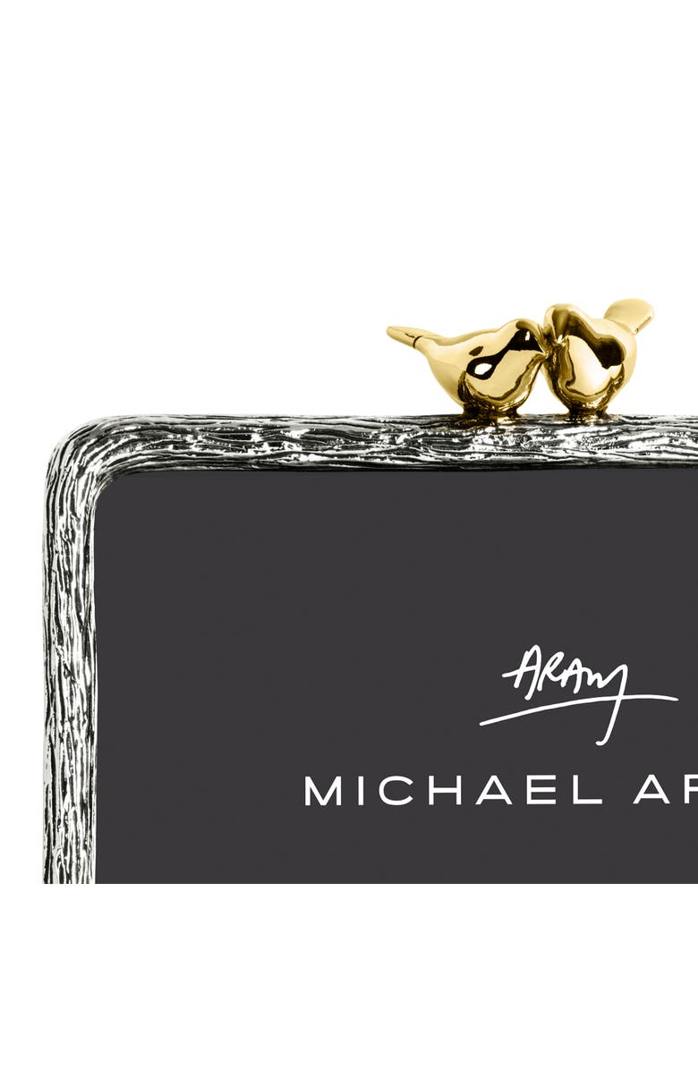 Michael Aram Lovebirds 4 x 6-Inch Picture Frame, Alternate, color, Silver/ Gold
