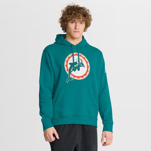 Men's Nike Aqua Miami Dolphins Club Fleece Pullover Hoodie