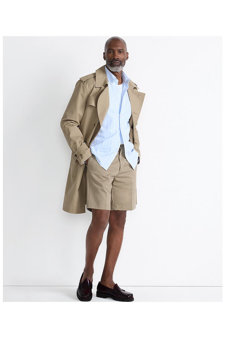 Comfort Waist 9" No Iron Chino Shorts, Alternate, color, Khaki