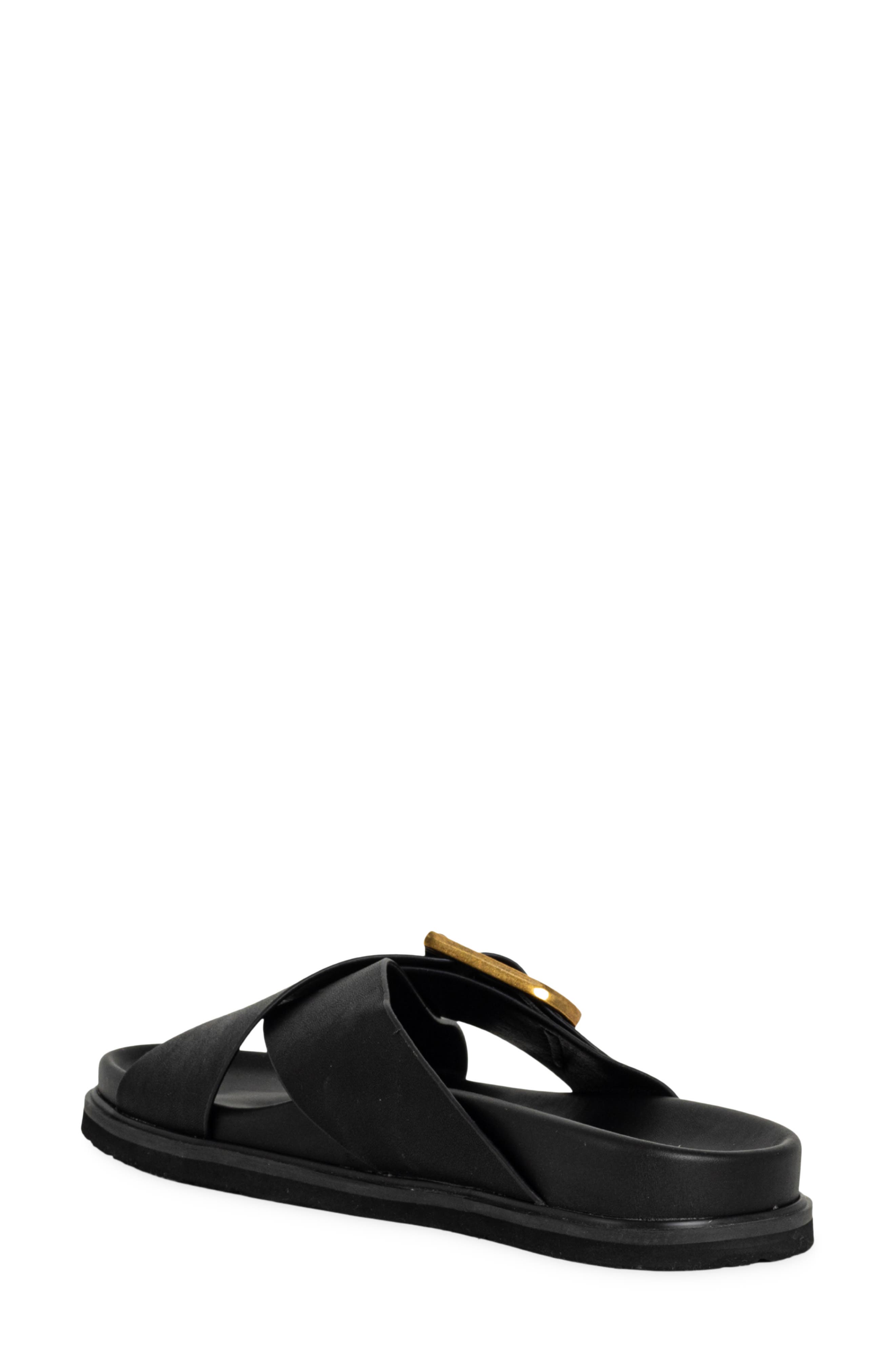 SHUSHOP Barb Slide Sandal, Alternate, color, Black